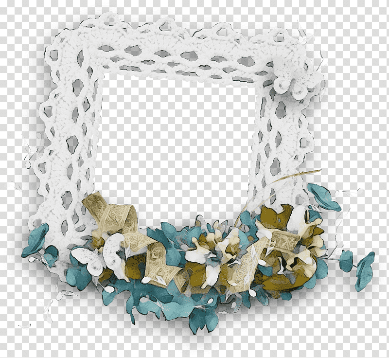 Frame, Watercolor, Paint, Wet Ink, Frame, Microsoft Azure, Turquoise transparent background PNG clipart