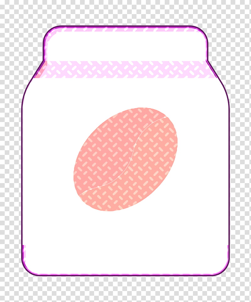 Bean bag icon Coffee Shop icon, Pink, Water Bottle, Circle, Plastic Bottle transparent background PNG clipart