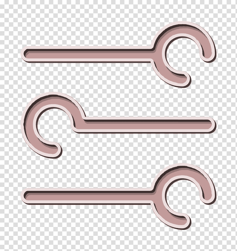 Levels icon Random icon Creative Outlines icon, Door Handle, Pliers, Wrench, Spatula, Gratis transparent background PNG clipart