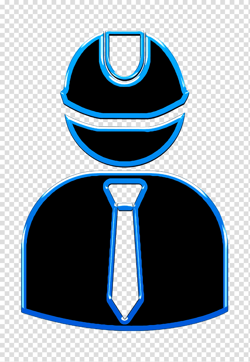 Humans 3 icon Engineer wearing hard hat with suit and tie icon Tie icon, Logo, Arts And Crafts Shop, Amc, Bill Wurtz transparent background PNG clipart