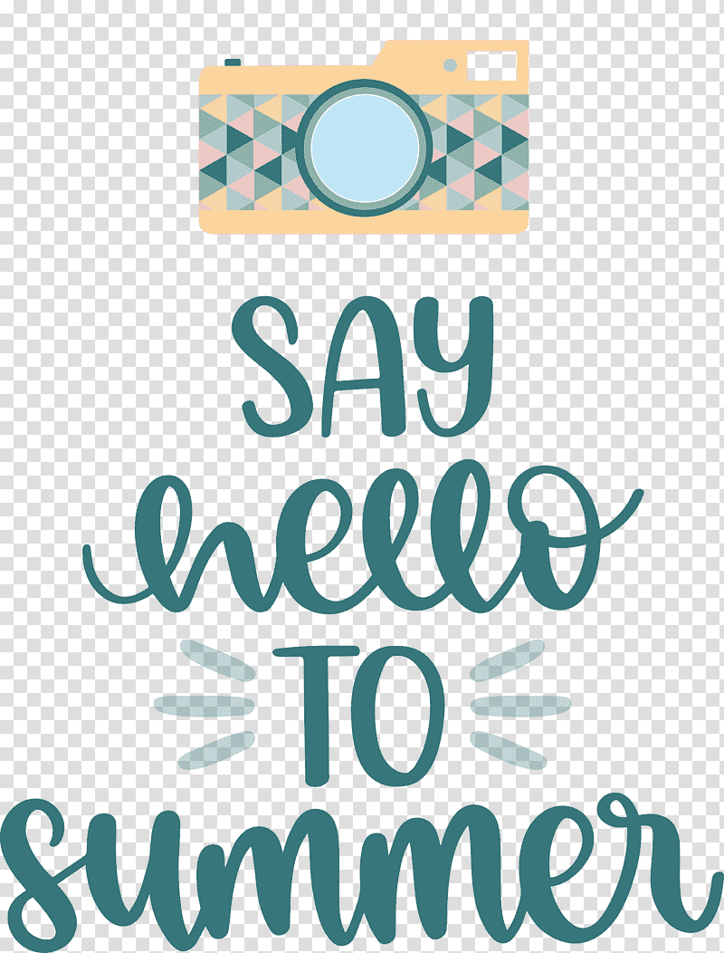 Say Hello to Summer Summer Hello Summer, Summer
, Logo, Line, Meter, Teal, Number transparent background PNG clipart