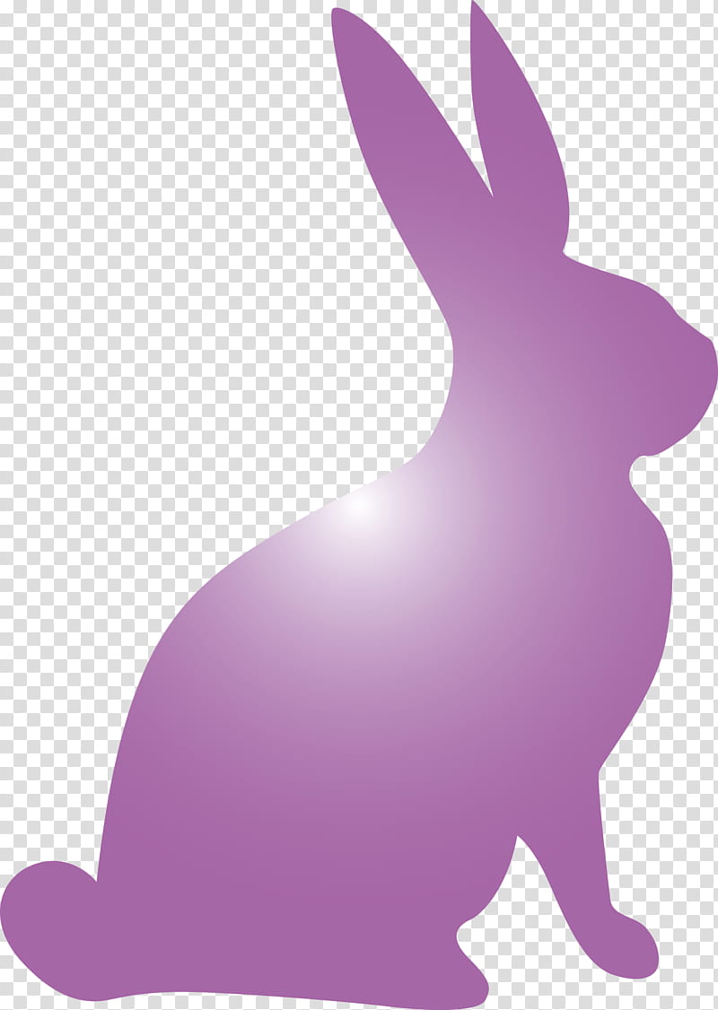 Easter bunny Easter Day Rabbit, Violet, Rabbits And Hares, Purple, Finger, Tail, Arctic Hare transparent background PNG clipart