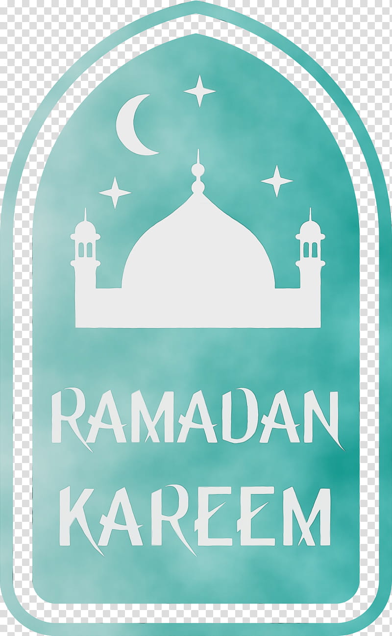 Mosque, Ramadan Kareem, Ramadan Mubarak, Watercolor, Paint, Wet Ink, Green, Turquoise transparent background PNG clipart