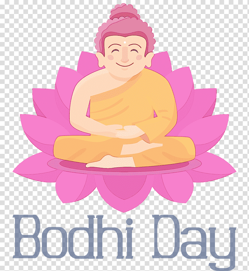 sacred lotus flower drawing pink petal, Bodhi Day, Watercolor, Paint, Wet Ink, Lotuses transparent background PNG clipart