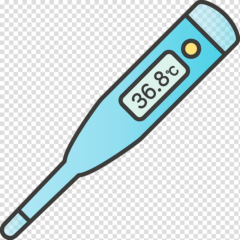 geratherm fiebertherm.color digital softball bat icon softball line, Thermometer, Watercolor, Paint, Wet Ink, Geratherm Fieberthermcolor Digital, Microsoft Azure transparent background PNG clipart