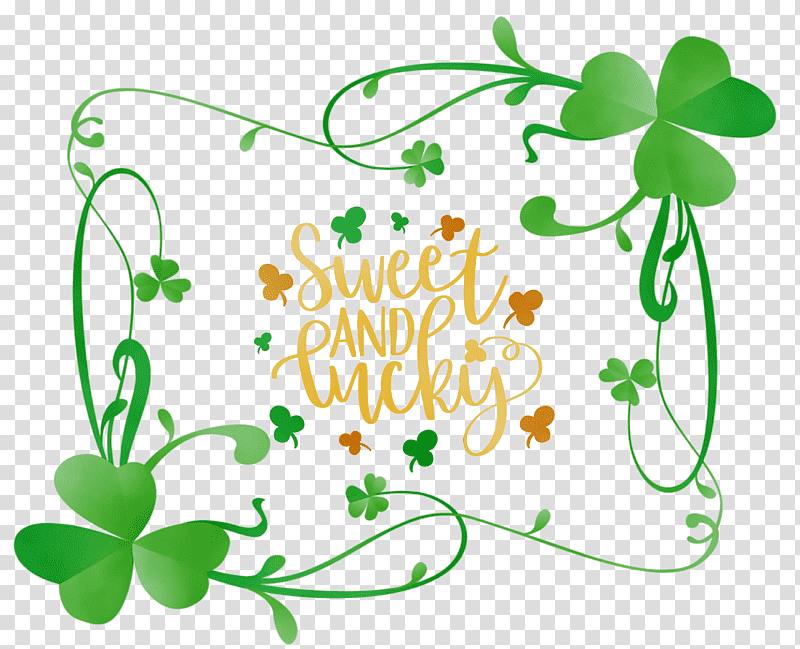 Saint Patrick's Day, Lucky, St Patricks Day, Watercolor, Paint, Wet Ink, Leaf transparent background PNG clipart