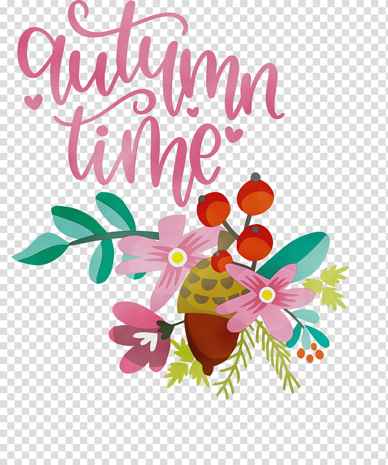 Floral design, Autumn Time, Happy Autumn, Hello Autumn, Watercolor, Paint, Wet Ink, Cut Flowers transparent background PNG clipart