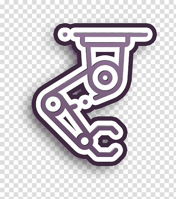 Robot icon Robotic arm icon Mass production icon, Logo, Symbol, Meter, Line, Geometry, Mathematics transparent background PNG clipart