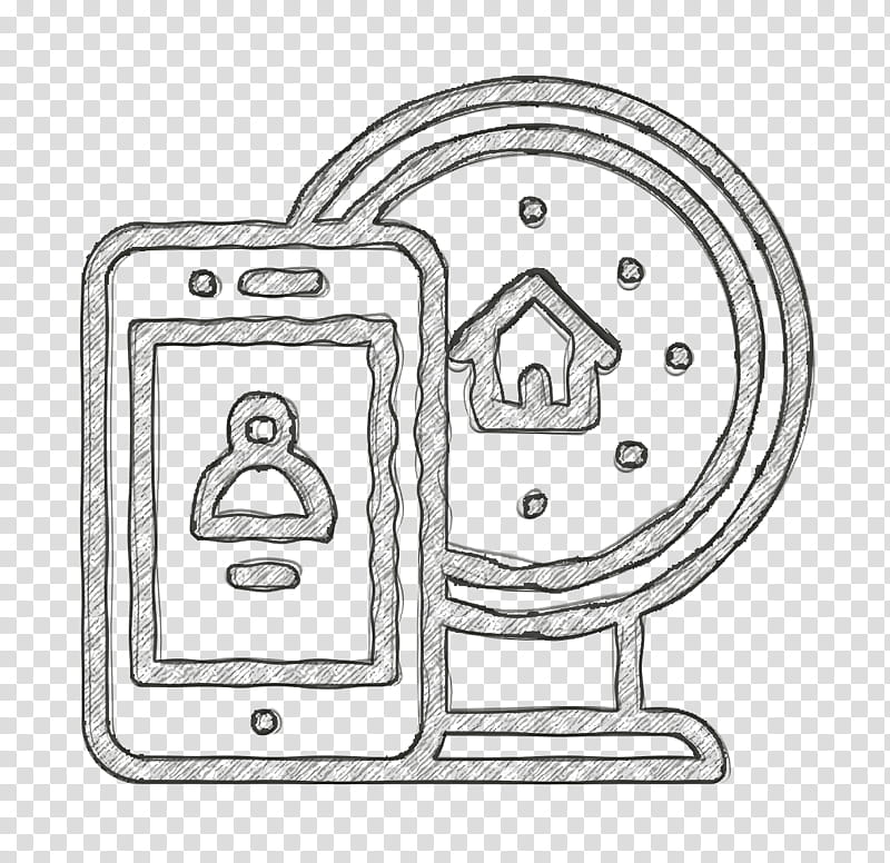 Household appliances icon Smarthome icon, Door Handle, Line Art, Black And White
, Car, Meter, Geometry, Mathematics transparent background PNG clipart