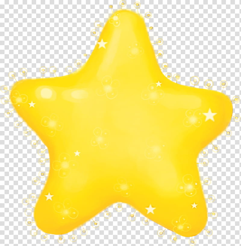 yellow star material property, Watercolor, Paint, Wet Ink transparent background PNG clipart