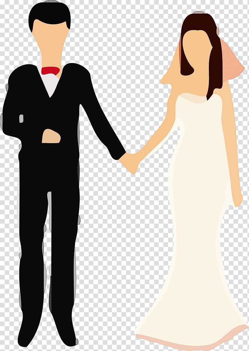 couple lover, Dress, Formal Wear, Male, Gesture, Cartoon, Standing, Gown transparent background PNG clipart