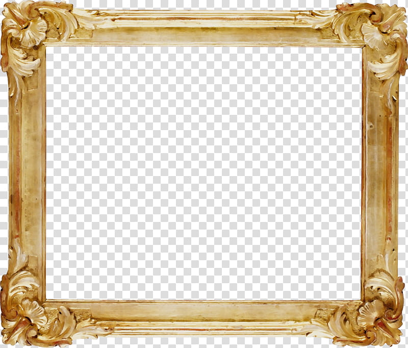frame, Watercolor, Paint, Wet Ink, Frame, Wooden Frame, Gold Frame, Royaltyfree transparent background PNG clipart