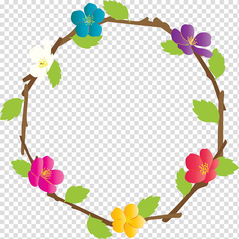 Floral Frame Flower Frame Spring Frame, Nature Frame, Floral Design transparent background PNG clipart