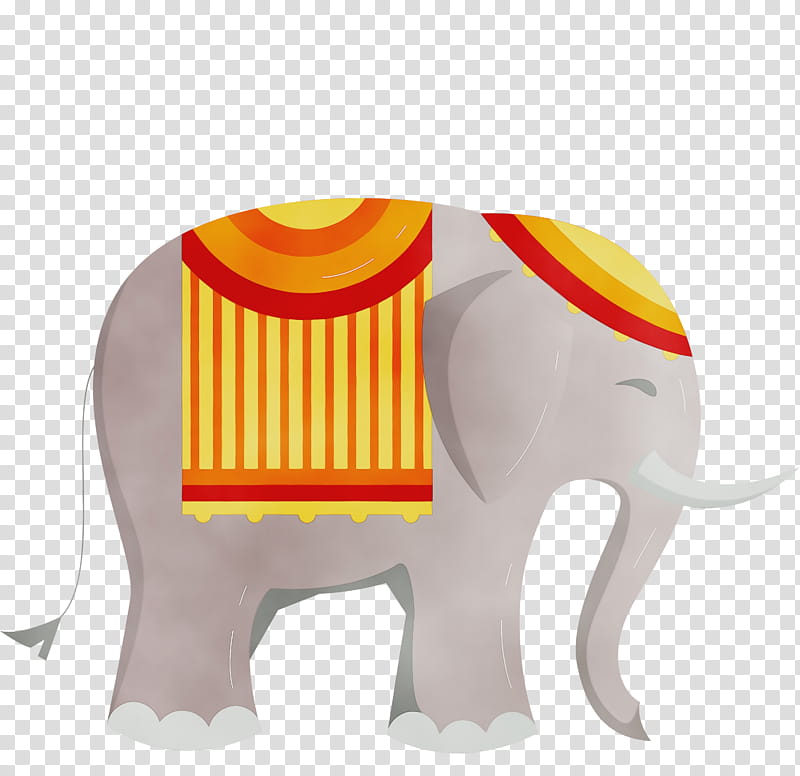 Indian elephant, Diwali Element, Divali Element, Deepavali Element, Dipawali Element, Watercolor, Paint, Wet Ink transparent background PNG clipart