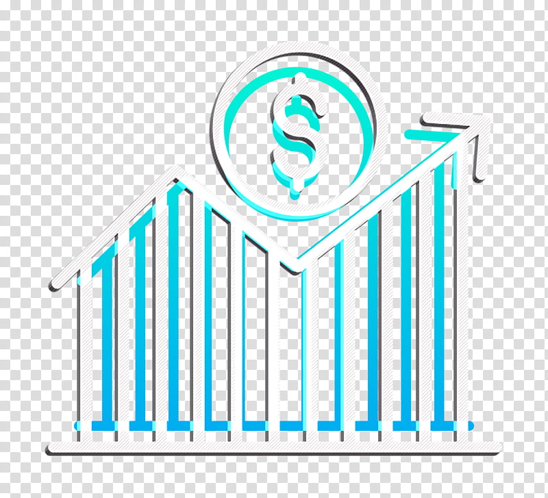 Growth icon Graph icon Investment icon, Aqua, Text, Green, Blue, Logo, Line, Turquoise transparent background PNG clipart