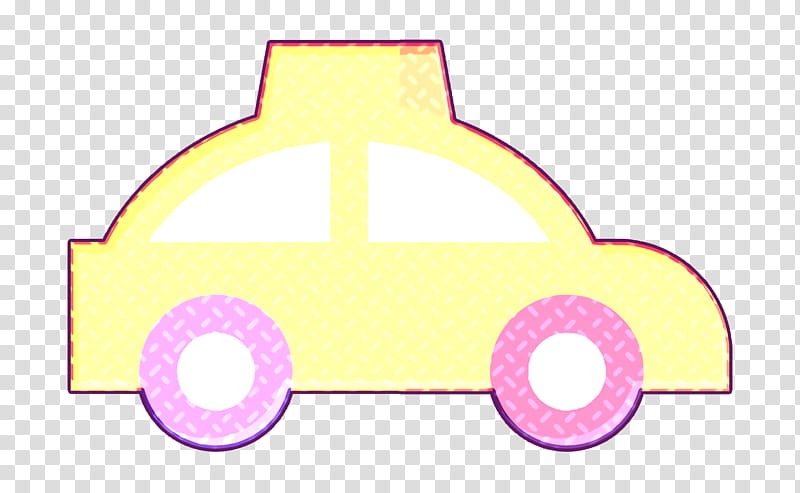 Taxi icon Transportation icon, Pink, Vehicle, Circle, Car, Wheel transparent background PNG clipart