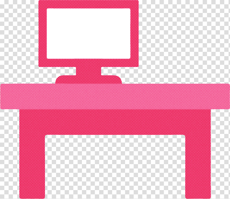 table desk furniture computer desk, Cartoon, Desk Pad, Pink, Sitting transparent background PNG clipart