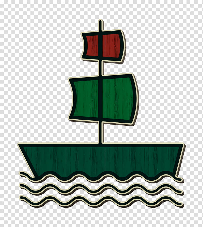 Galleon icon Pirates icon Pirate flag icon, Green, Line, Rectangle, Logo, Symbol, Vehicle, Diagram transparent background PNG clipart