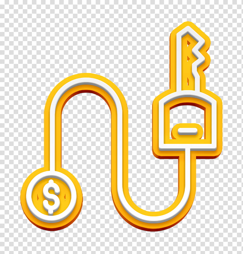 Investment icon Access icon Key icon, Yellow, Text, Line, Symbol transparent background PNG clipart