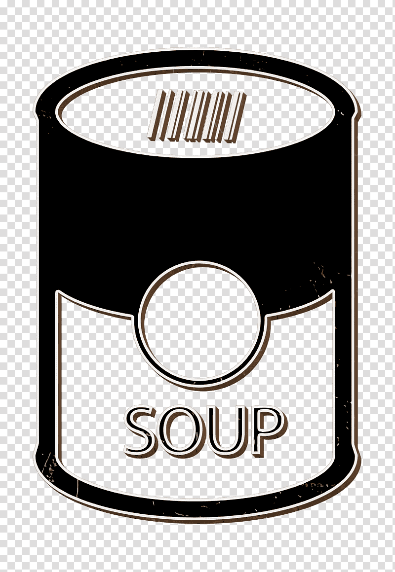 Shopping Store icon Can icon Soup in can icon, Food Icon, Logo, Steel And Tin Cans, Campbell Soup Company, Black transparent background PNG clipart