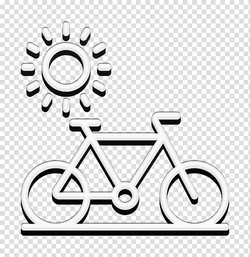 Travel icon Bike icon, Bicycle, Bicycle Wheel, Bicycle Frame, Line Art, Black And White
, Sports Equipment transparent background PNG clipart