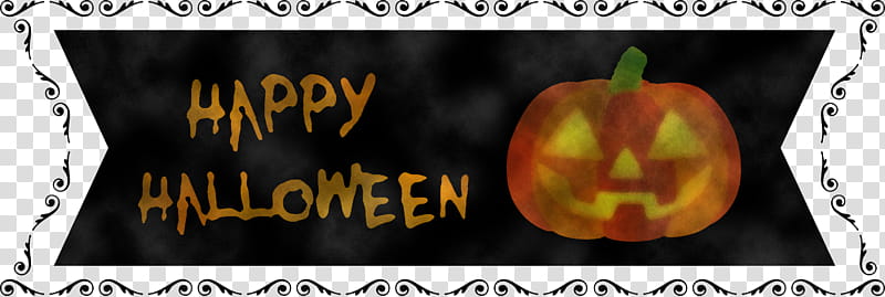 Happy Halloween Banner, Winter Squash, Life, Meter, Quotation transparent background PNG clipart