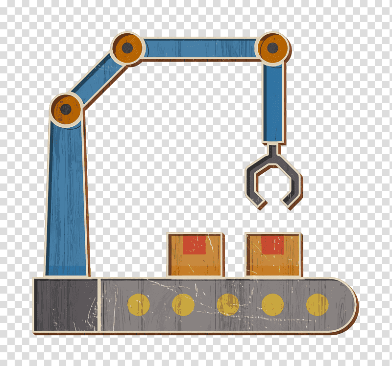 Conveyor icon Industrial icon, Angle, Line, Geometry, Mathematics transparent background PNG clipart