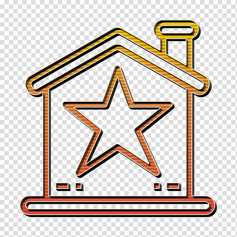 Real estate icon Home icon Star icon, Line, Sign, Symbol transparent background PNG clipart
