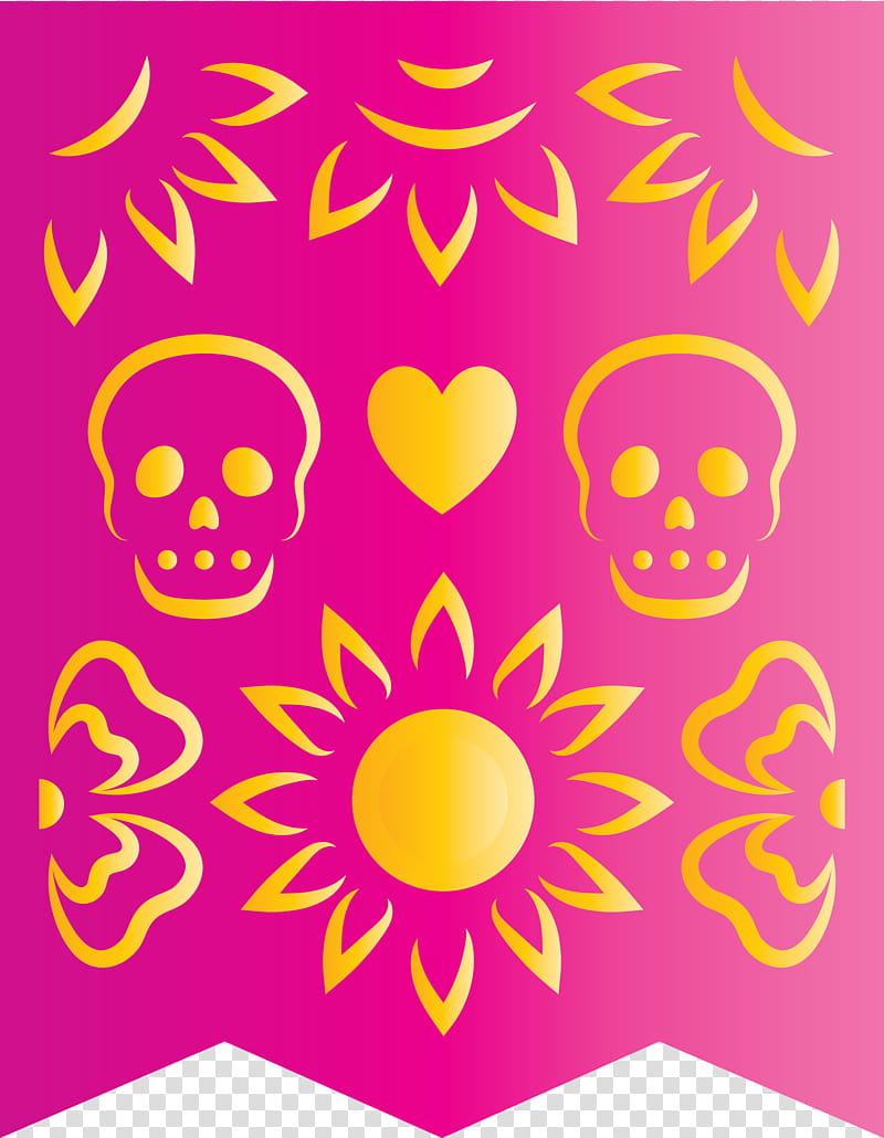 mexican bunting, Floral Design, Visual Arts, Yellow, Petal, Line, Area, Meter transparent background PNG clipart