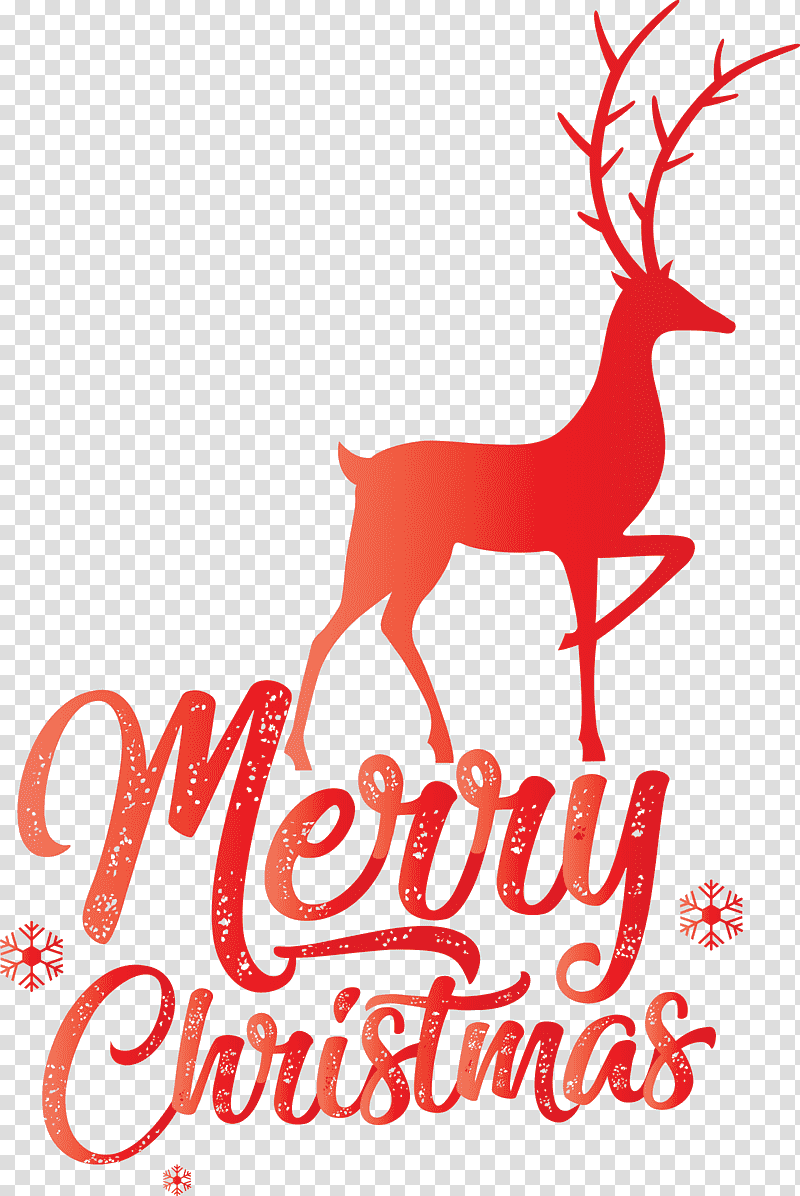 Merry Christmas, Reindeer, Christmas Decoration, Christmas Day, Logo, Tree, Text transparent background PNG clipart