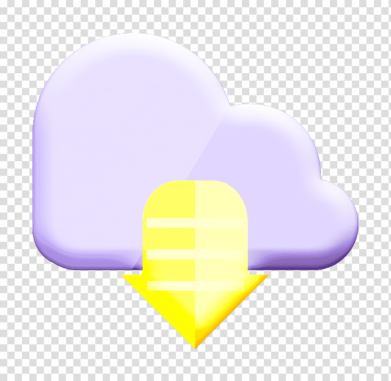Cloud computing icon icon Web and Apps icon, Icon, Yellow, Light, Computer, Heart, Science transparent background PNG clipart