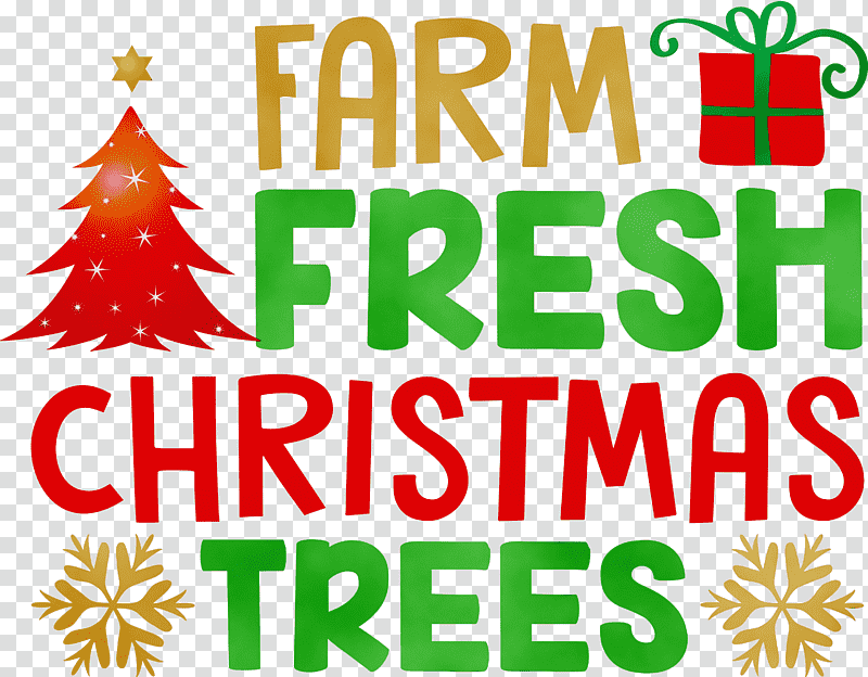 Christmas tree, Farm Fresh Christmas Trees, Watercolor, Paint, Wet Ink, Christmas Day, Christmas Ornament M transparent background PNG clipart