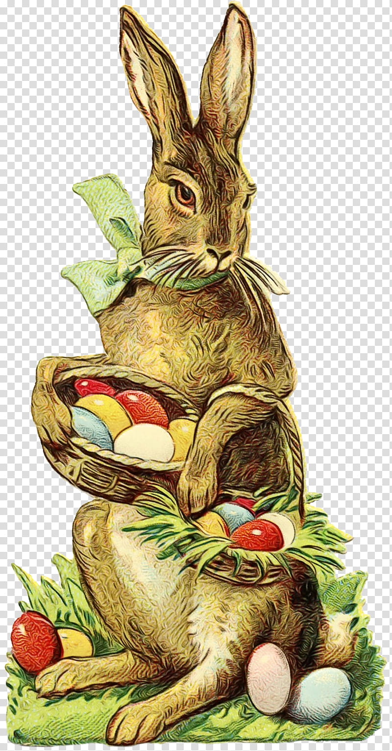 Easter bunny, Watercolor, Paint, Wet Ink, Rabbit, Rabbits And Hares, Easter Egg, Easter transparent background PNG clipart