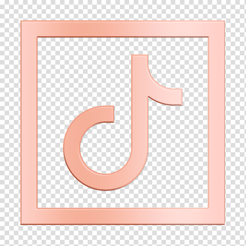 Tiktok icon Brand icon Logos icon, Frame, Meter, Line, Number, Mathematics, Geometry transparent background PNG clipart