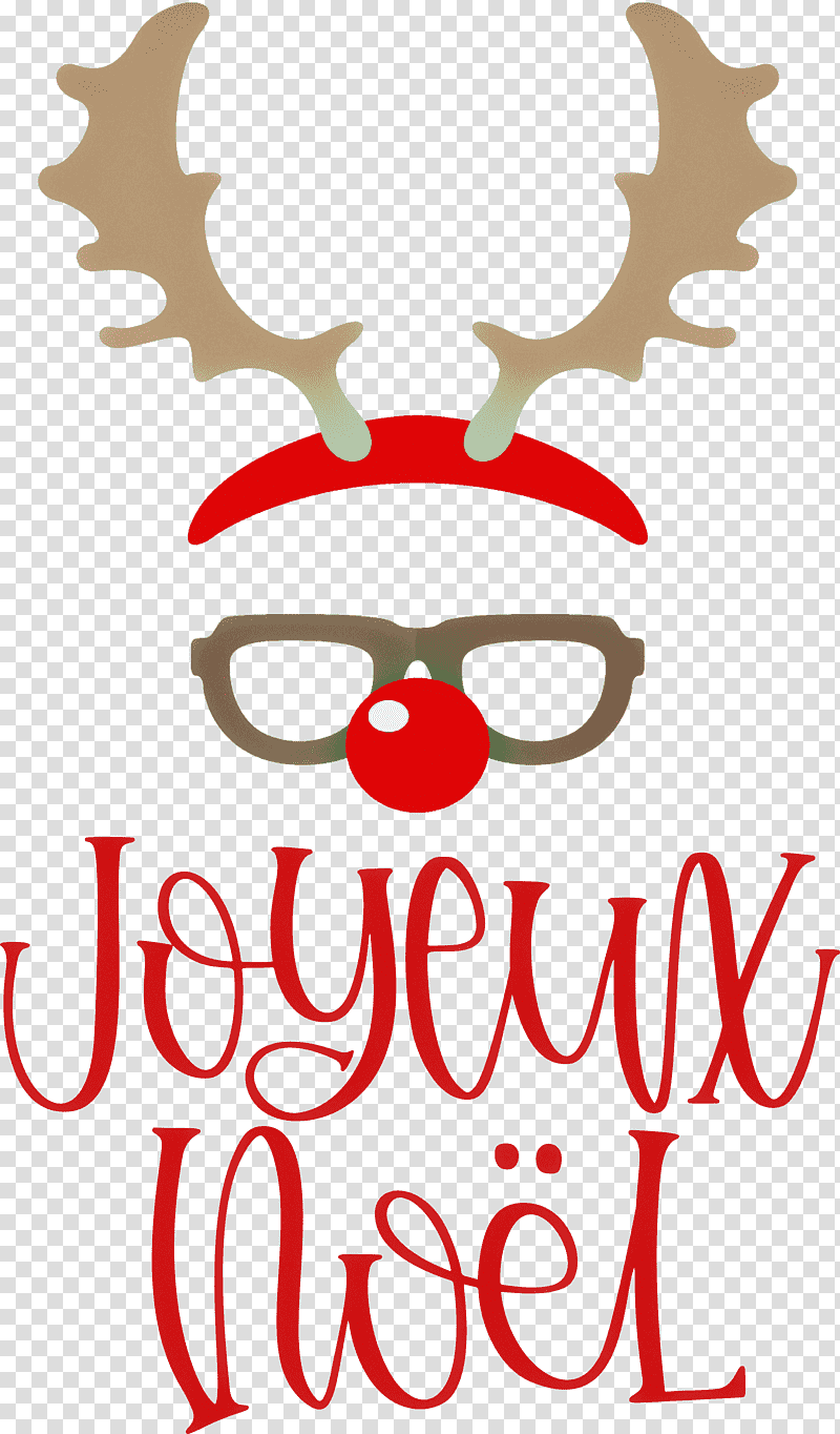 Joyeux Noel, Reindeer, Christmas Day, Cartoon M, Logo transparent background PNG clipart
