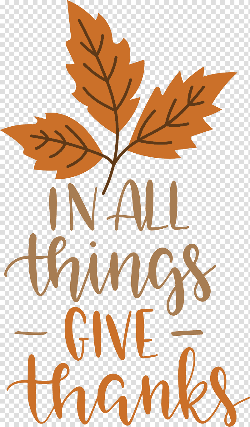 Give Thanks Thanksgiving, Leaf, Tree, Meter, Line, Commodity, Flower transparent background PNG clipart