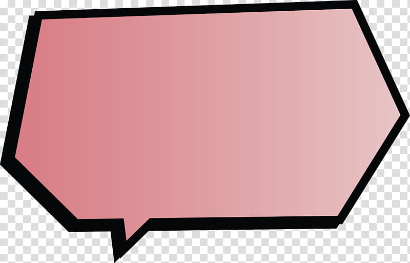 thought bubble Speech balloon, Pink, Line, Rectangle, Square transparent background PNG clipart