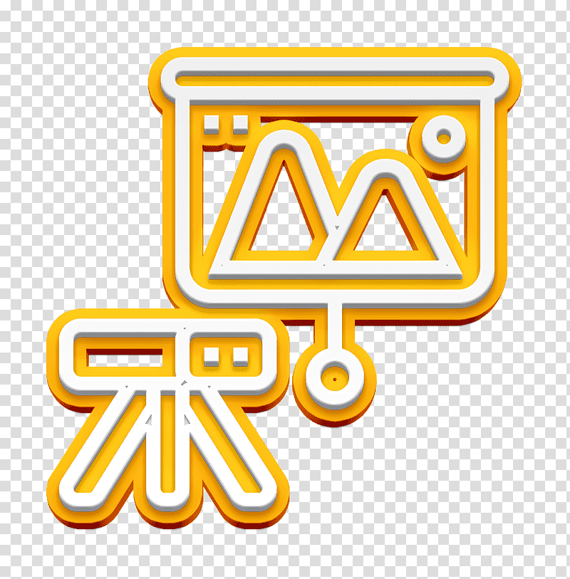 Virtual Reality icon Projector icon, Logo, Cartoon, Yellow, Line, Meter, Number transparent background PNG clipart