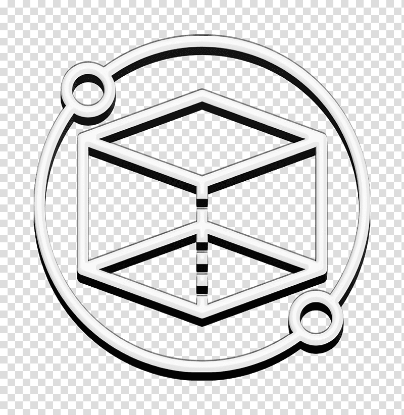 3d model icon Model icon Creative Process icon, Line Art, Symbol, Jewellery, Human Body, Mathematics, Geometry transparent background PNG clipart