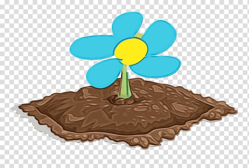 soil seedling flower root flowerpot, Watercolor, Paint, Wet Ink, Sowing, Potting Soil, Garden transparent background PNG clipart