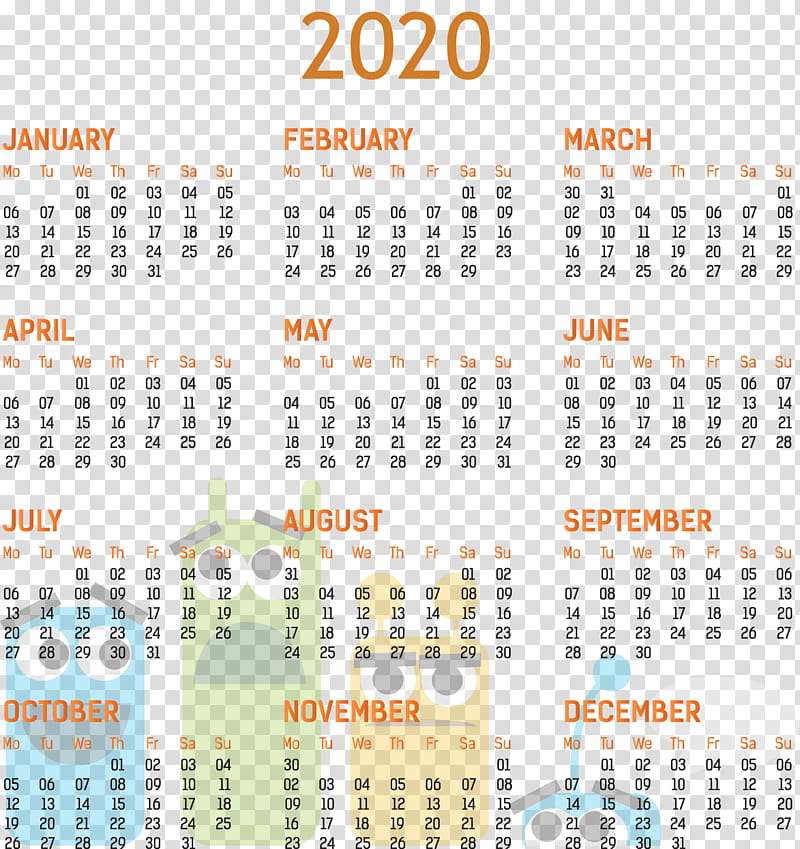 2020 yearly calendar Printable 2020 Yearly Calendar Template Full Year Calendar 2020, Rotterdam, Artist, Furniture Designer, 3D Computer Graphics, Netherlands transparent background PNG clipart