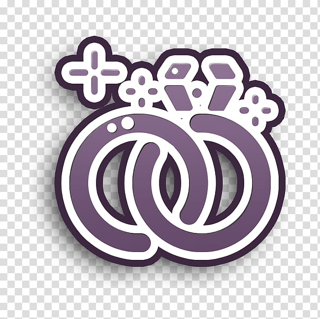 Wedding ring icon Wedding icon Ring icon, Violet, Purple, Lilac, Logo, Circle, Symbol transparent background PNG clipart