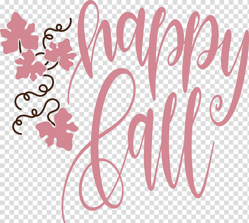 Happy Autumn Happy Fall, Logo, Text, Petal, Pink M, Line, Meter, Love My Life transparent background PNG clipart