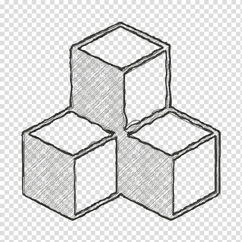 Cubes in stack with shadow icon Iconographicons icon Cube icon, Shapes Icon, Angle, Line, Black And White
, Mathematics, Geometry transparent background PNG clipart