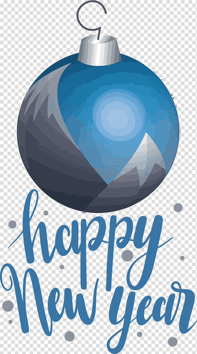 2021 Happy New Year 2021 New Year Happy New Year, Christmas Ornament M, Cobalt Blue, Meter, Water, Microsoft Azure, Christmas Day transparent background PNG clipart