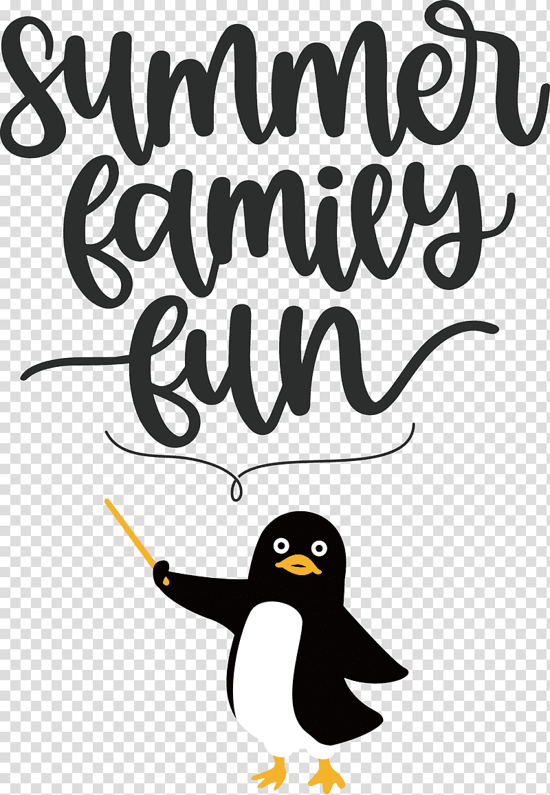 Summer Family Fun Summer, Summer
, Penguins, Birds, Cartoon, Flightless Bird, Logo transparent background PNG clipart