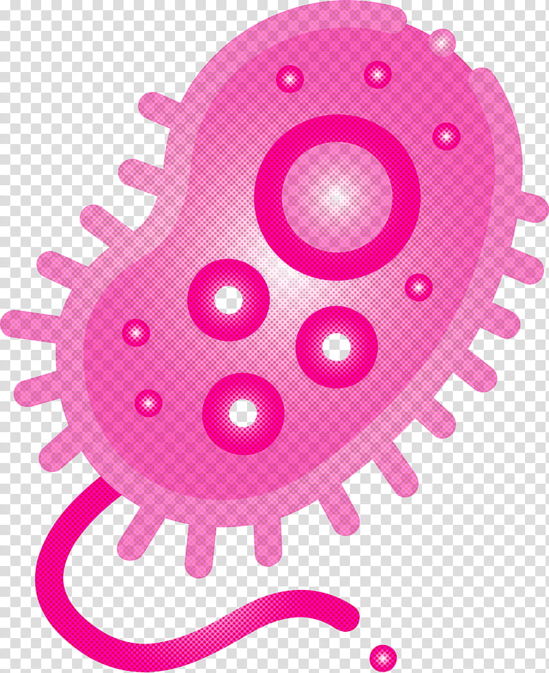 Bacteria germs virus, Pink, Magenta transparent background PNG clipart