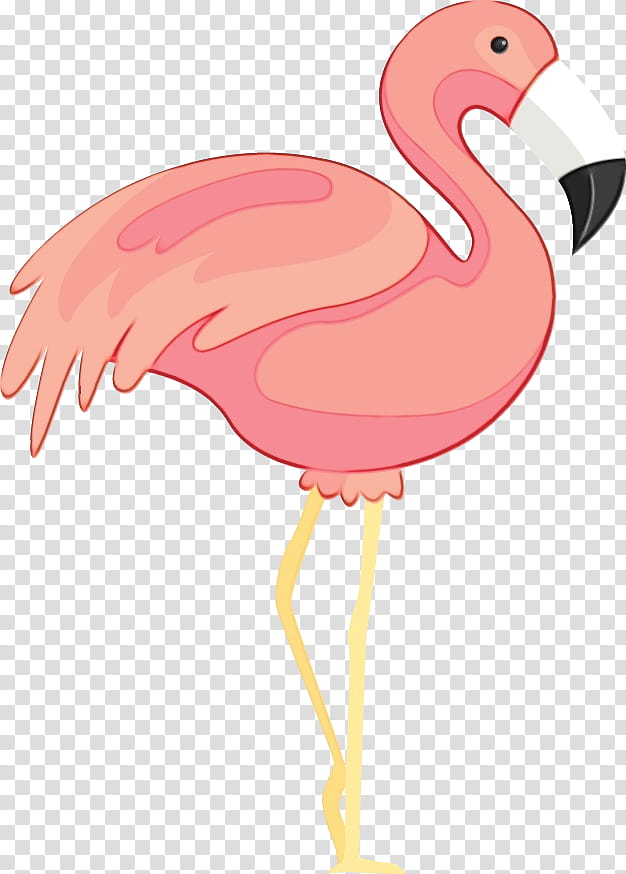 chicken flamingo m beak pink m chicken, Watercolor, Paint, Wet Ink transparent background PNG clipart