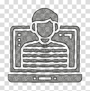 Hacker icon Cyber Crime icon, Line Art, Technology, Drawing transparent background PNG clipart thumbnail