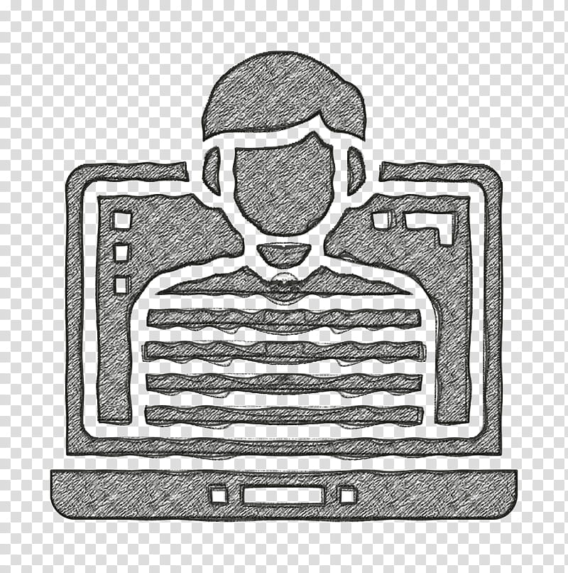 Hacker icon Cyber Crime icon, Line Art, Technology, Drawing transparent background PNG clipart